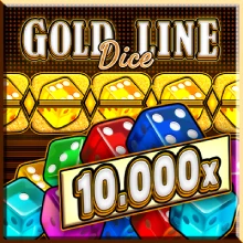 Gold Line Dice